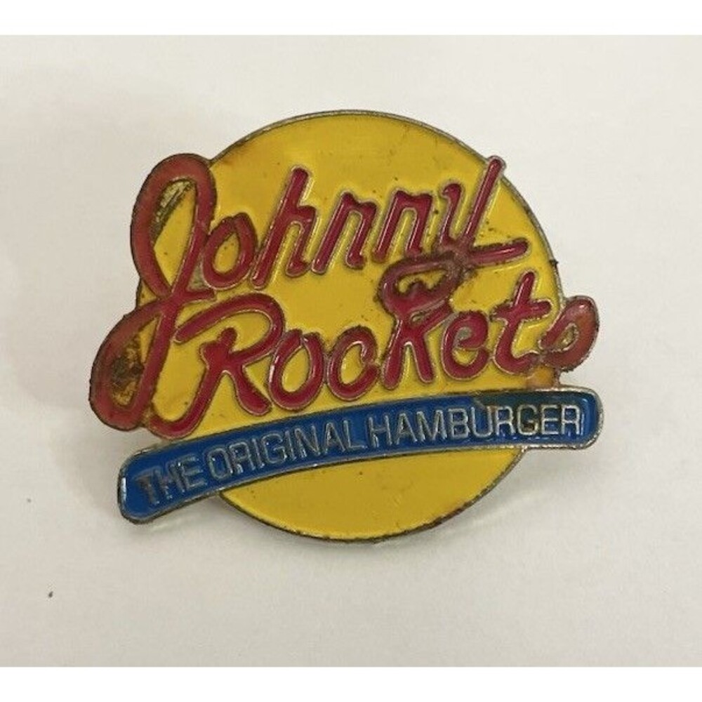 Jonny Rockets The Original Hamburger Push Pin Brooch Lapel Backpack Hat Badge